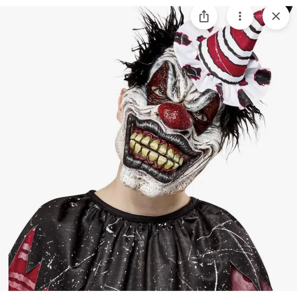 Rubies Creepy Clown Costume For Kids Boys Medium